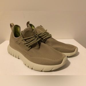 Men’s CU4TRO Bolt Brown Tan Green Knit Shoes Men's Sz 10 Sneaker